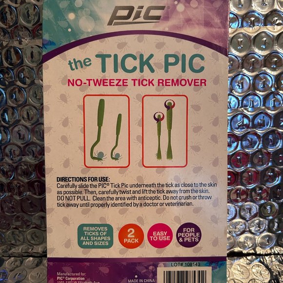 PIC TICK PICK Remover Dogs People Kids Outdoors Camping Lyme Twist NEW!! - Picture 3 of 4